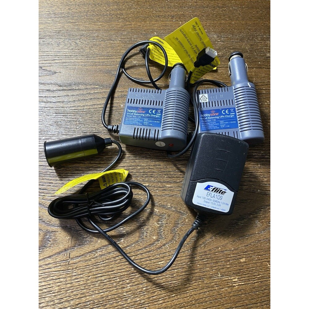 Lot Of 2 3-Cell LiPo Battery Balancing Charger HBZ1003B Eflite EFLA109 Power